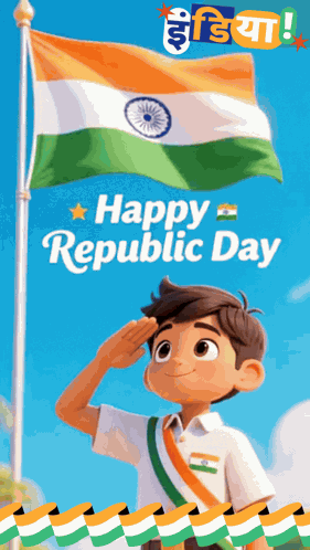 Republic Day Wish 26th January GIF