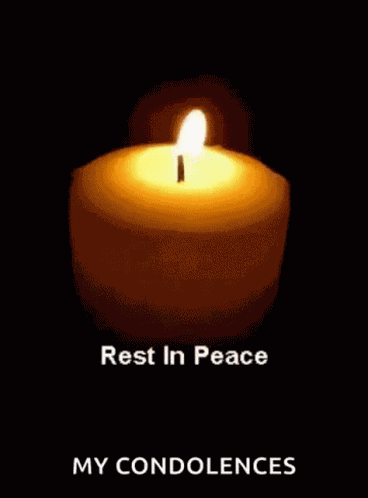Rest In Peace Candle GIF
