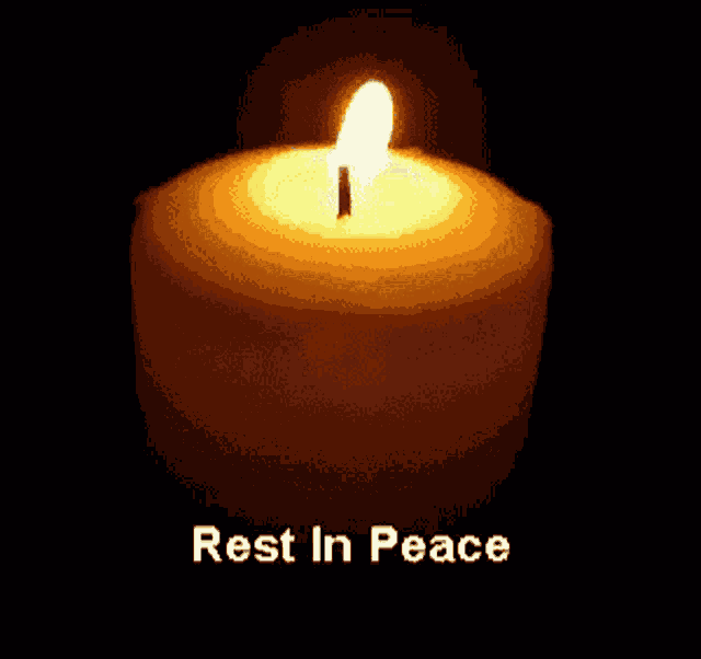 Rest In Peace Candle GIF