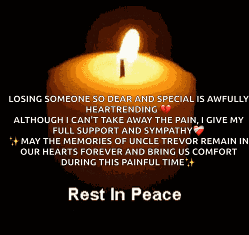 Rest In Peace Candle GIF