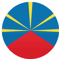 Reunion Flags Sticker