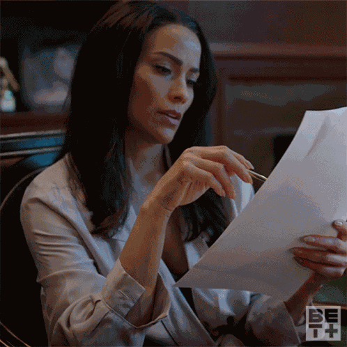 Reviewing Documents Daniella Hernandez GIF