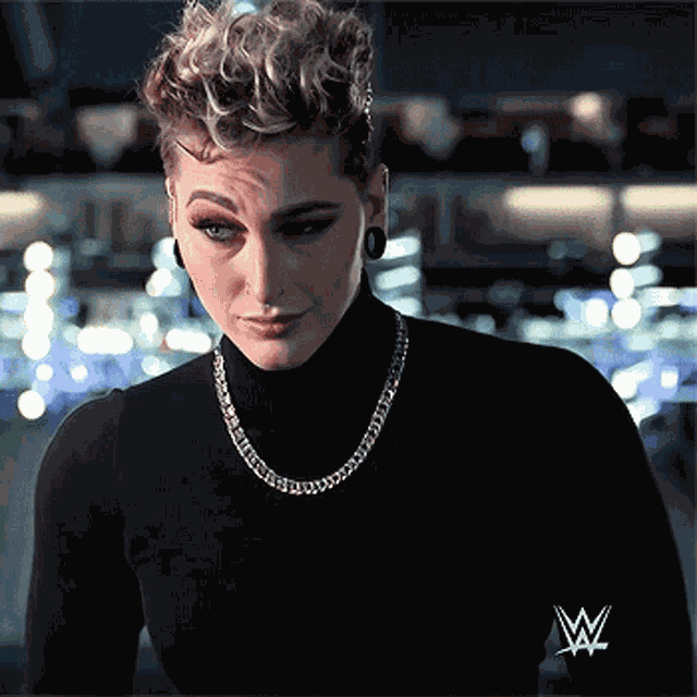 Rhea Ripley Eyebrow Raise GIF