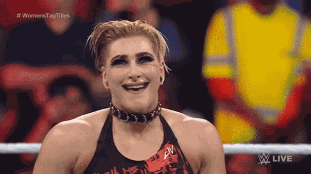 Rhea Ripley Smile GIF