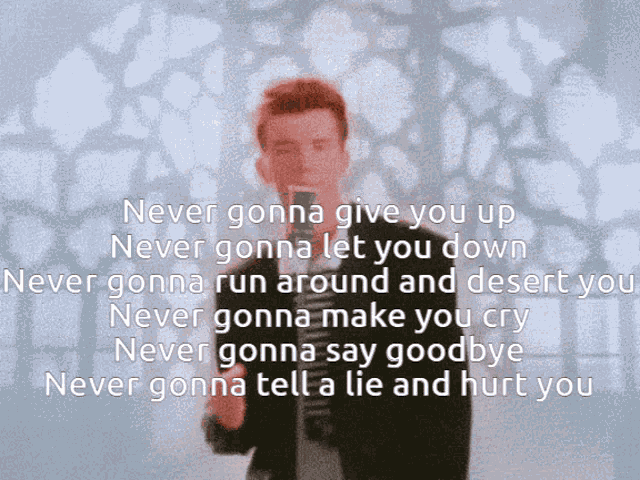 Rickroll Lyrics GIF
