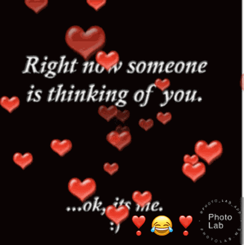 Right Now Someone Is Thinking Of You Heart GIF