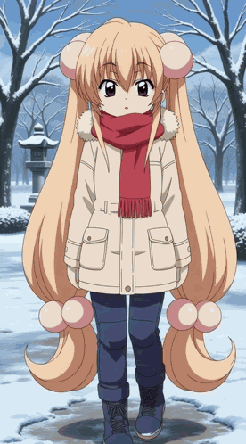 Rin Kokonoe Snowball GIF