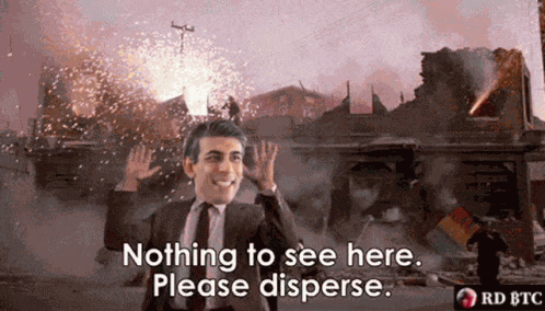 Rishi Sunak Nothing To See Here GIF