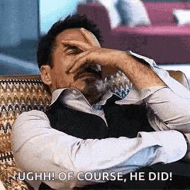Robert Downey Jr Facepalm GIF
