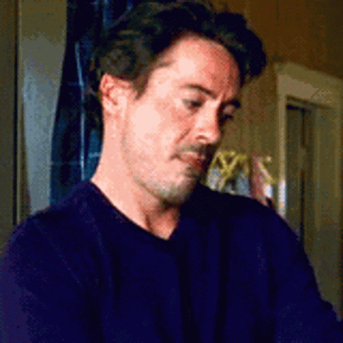 Robert Downey Jr Frustrated GIF