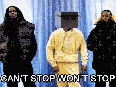 Roborobo Can'T Stop Won'T Stop GIF