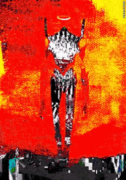 Robot Flashing Lights GIF