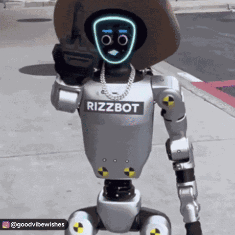 Robot Middle Finger GIF