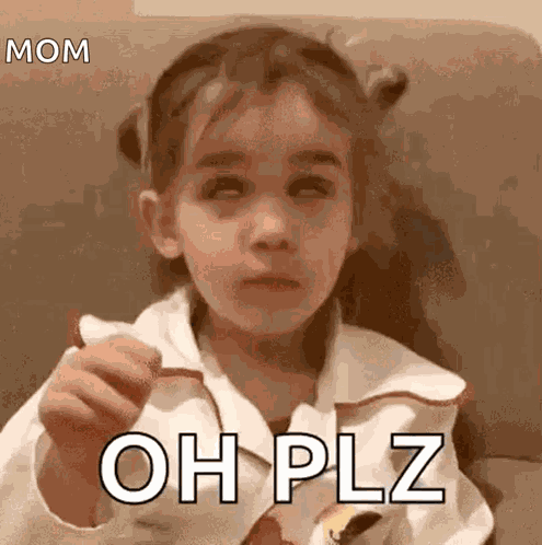 Rolling Eyes Little Girl GIF