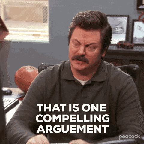 Ron Swanson Arguement GIF