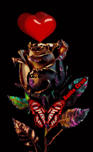 Rosas Y Corazones GIF