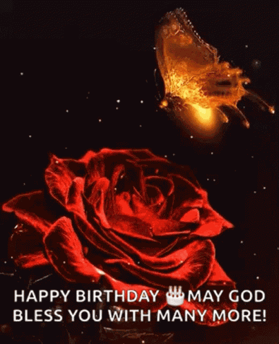 Rose Butterfly GIF