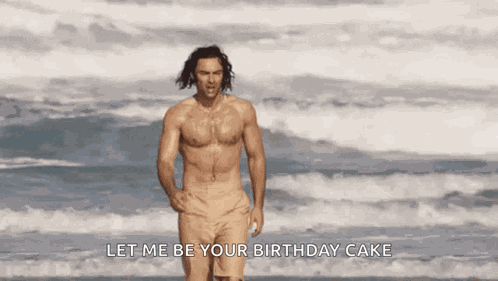 Ross Poldark Beach GIF