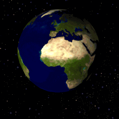 Rotating Earth GIF