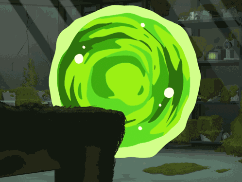 Running Away Rick GIF