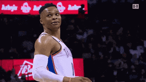 Russell Westbrook Lean Back GIF