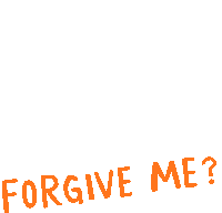 Sad Bearuloo Asks Forgive Me Sticker