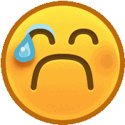 Sad Crying Sticker