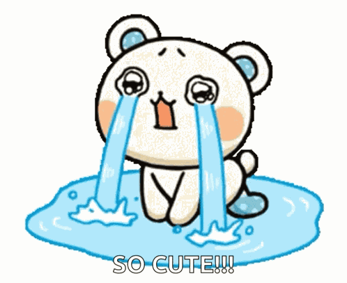 Sad Face Bear GIF
