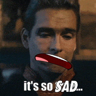 Sad Homelander GIF