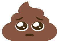 Sad Poop Sticker