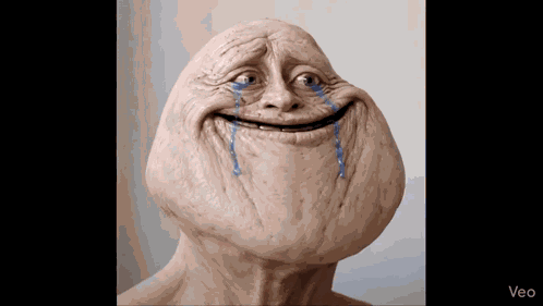 Sad Troll Face Crying GIF