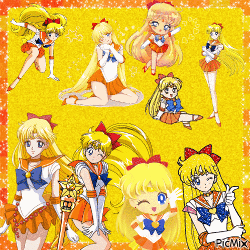 Sailor Venus Glitter GIF