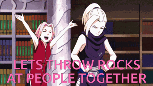 Sakura Haruno Ino Yamanaka GIF