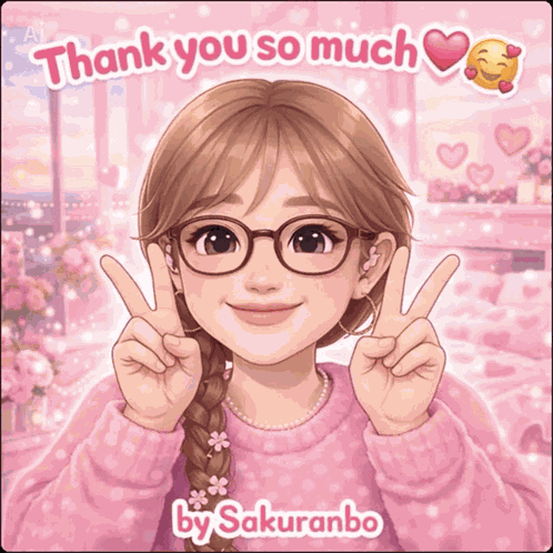 Sakuranbo Thanks GIF