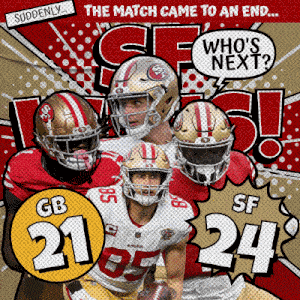 San Francisco 49ers (24) Vs. Green Bay Packers (21) Post Game GIF
