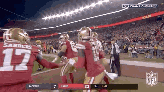 San Francisco49ers 49ers Vs Packers GIF