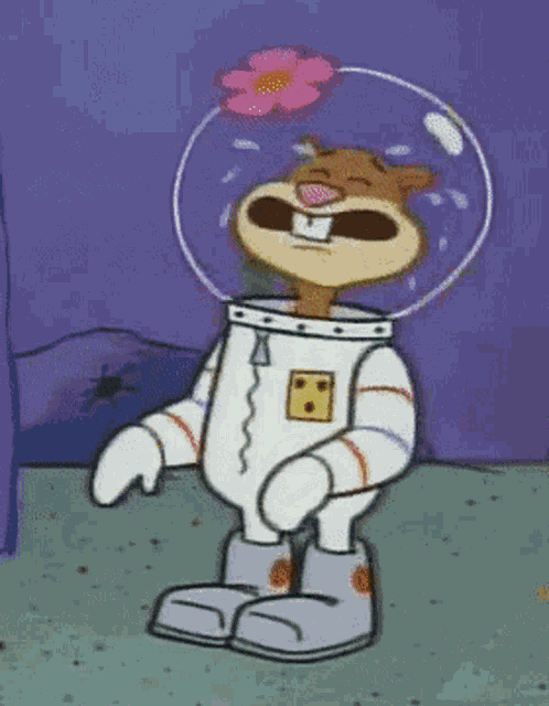 Sandy Cheeks Crying GIF