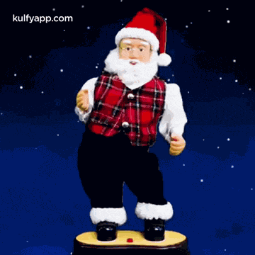 Santa Claus Dancing On.Gif GIF