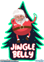Santa Claus Merry Christmas Sticker