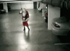 Santa Slam Gif GIF