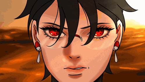 Sarada Uchiha Sarada Mangekyou Sharingan GIF