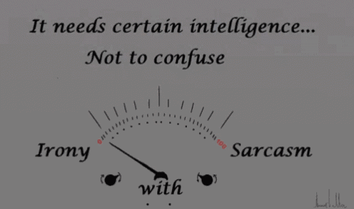 Sarcasm Sarcastic GIF