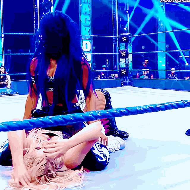 Sasha Banks Alexa Bliss GIF