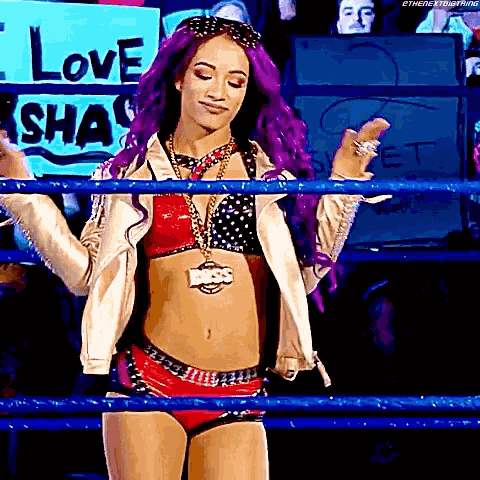Sasha Banks Entrance GIF
