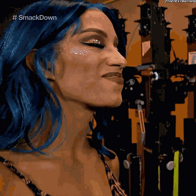 Sasha Banks Rubs Hands GIF