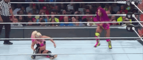 Sasha Banks Shining GIF