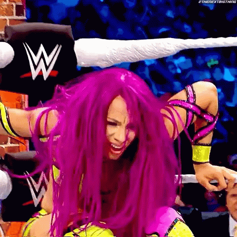 Sasha Banks Shining Wizard GIF