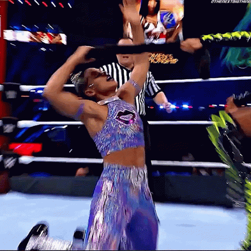 Sasha Banks Shining Wizard GIF