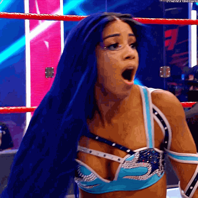 Sasha Banks Shocked GIF
