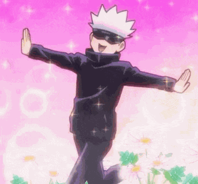 Satoru Gojo - Correndo GIF